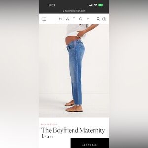 Hatch boyfriend maternity jeans